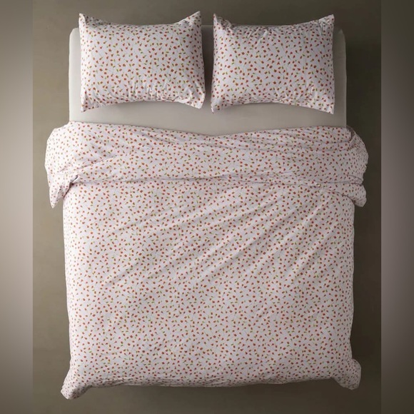 NWT Urban Outfitters Rosebud Duvet Set Full/Queen Duvet + Pillowcases